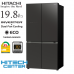 HITACHI ตู้เย็น 4 ประตู MULTI-DOORS INVERTER 19.8 คิว รุ่น R-WB640VF  RWB640VF สี ดำ/เทา (ส่งฟรีทั่วไทย) 