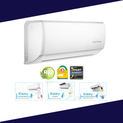 Midea แอร์ แบบติดผนัง ขนาด 18,000 BTU All Easy SERIES รุ่น MSAED-18CRN8-PD6 จัดส่งฟรี