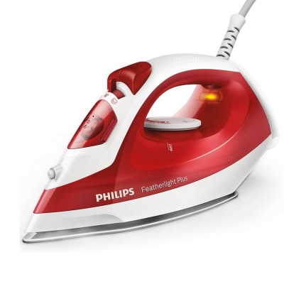 PHILIPS เตารีดไอน้ำ รุ่น GC1426 สีแดง พลังไอน้ำสม่ำเสมอ 18 กรัม/นาที ขจัดรอยยับได้รวดเร็ว