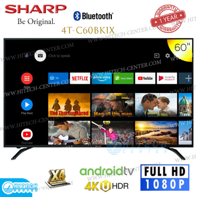 SHARP LED 60 นิ้ว (4K, Android TV)4T-C60BK1X