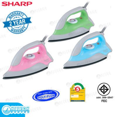 SHARP เตารีดเคลือบสารโพลีฟลอน  AM-P333T 1 ตัว