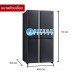 SHARP ตู้เย็น 4 ประตู 18.5Q รุ่น SJ-FX52GP LED ตู้เย็นขนาดใหญ่ ตู้เย็นราคาถูก ช่วยประหยัดไฟ และให้ความสว่างมากกว่าหลอดธรรมดาทั่วไป จัดส่งฟรี