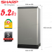 SHARP ตู้เย็น ตู้เย็นเล็ก 1 ประตู 5.2 คิว รุ่น SJ-G15S มี 3สี 