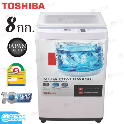 TOSHIBA เครื่องซักผ้าฝาบนโตชิบ้า 8 กก. AW-J900DT(W)
