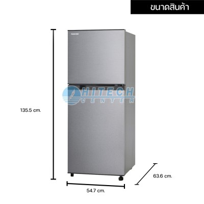 TOSHIBA ตู้เย็น 2 ประตู ความจุ 6.9 คิว รุ่น GR-A25KP(SS) จัดส่งรวดเร็ว ส่งฟรี